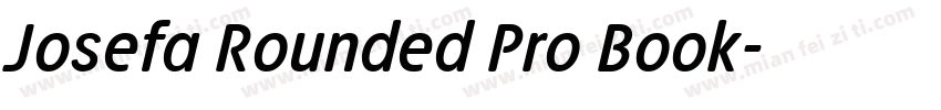 Josefa Rounded Pro Book字体转换